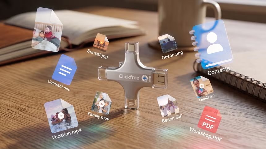 Clickfree backs up all file types